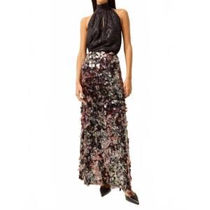 NEW MARIE OLIVER women's goldie blouse in black